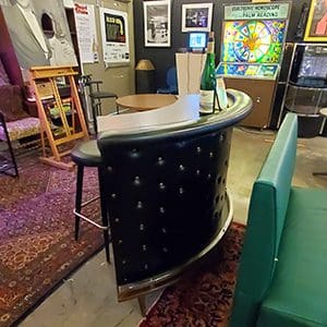 Black bar furniture available at Record Archive