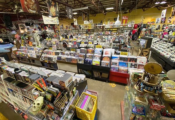 Middle interior of The Record Archive store