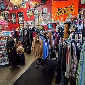 Vintage clothes at Record Archive